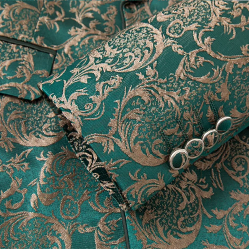 Premium Wedding Jacquard 3-Piece Suit
