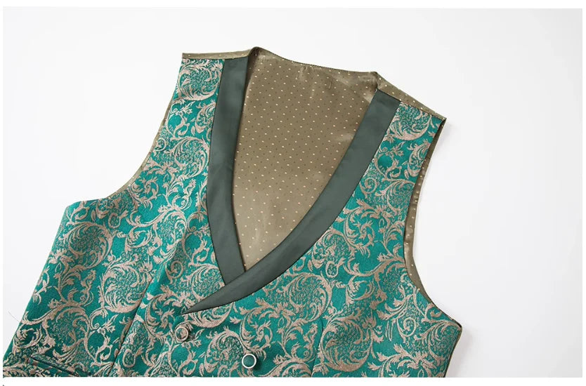 Premium Wedding Jacquard 3-Piece Suit