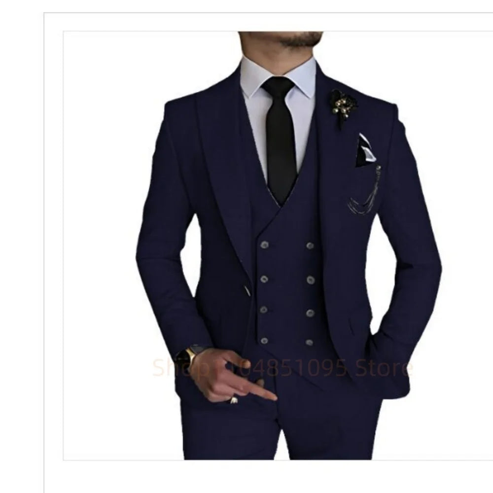 Men’s 3-Piece Slim Fit Wedding Suit