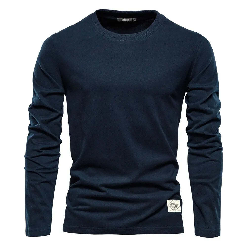 Long Sleeve 100% Cotton T Shirt