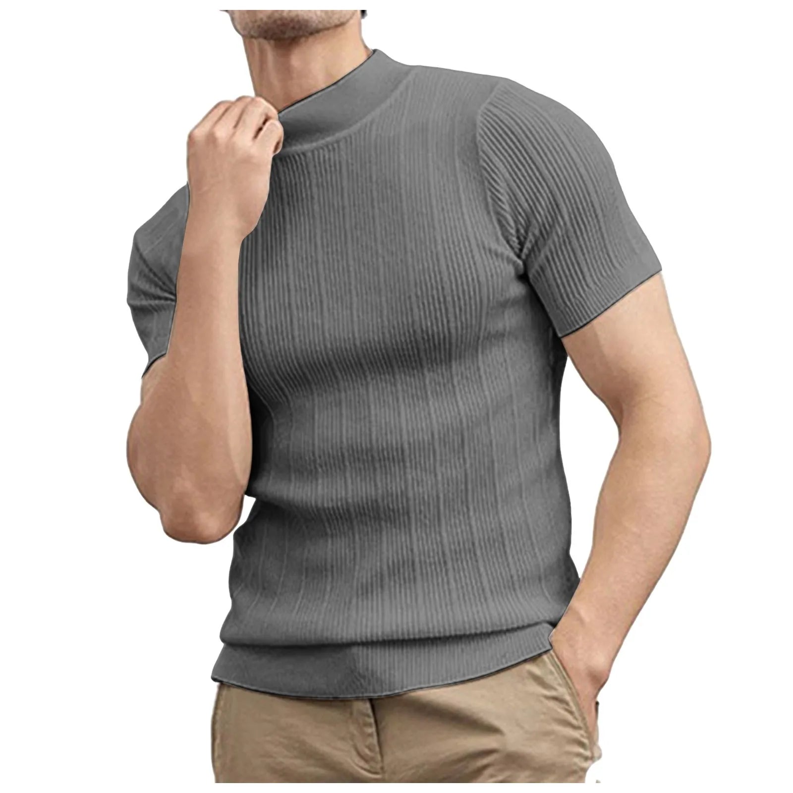 Men’s Lightweight Mock Neck Sweater