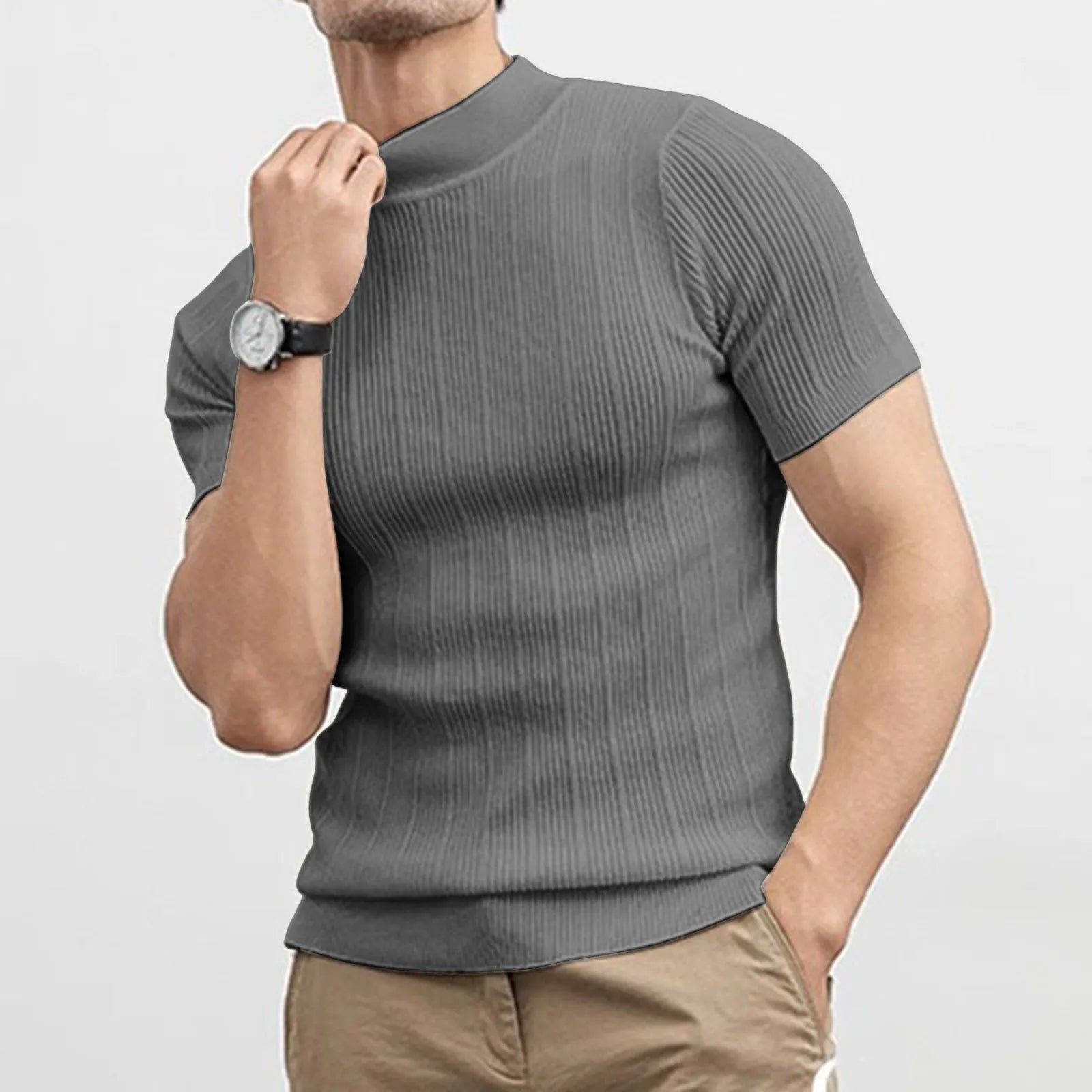 Men’s Lightweight Mock Neck Sweater