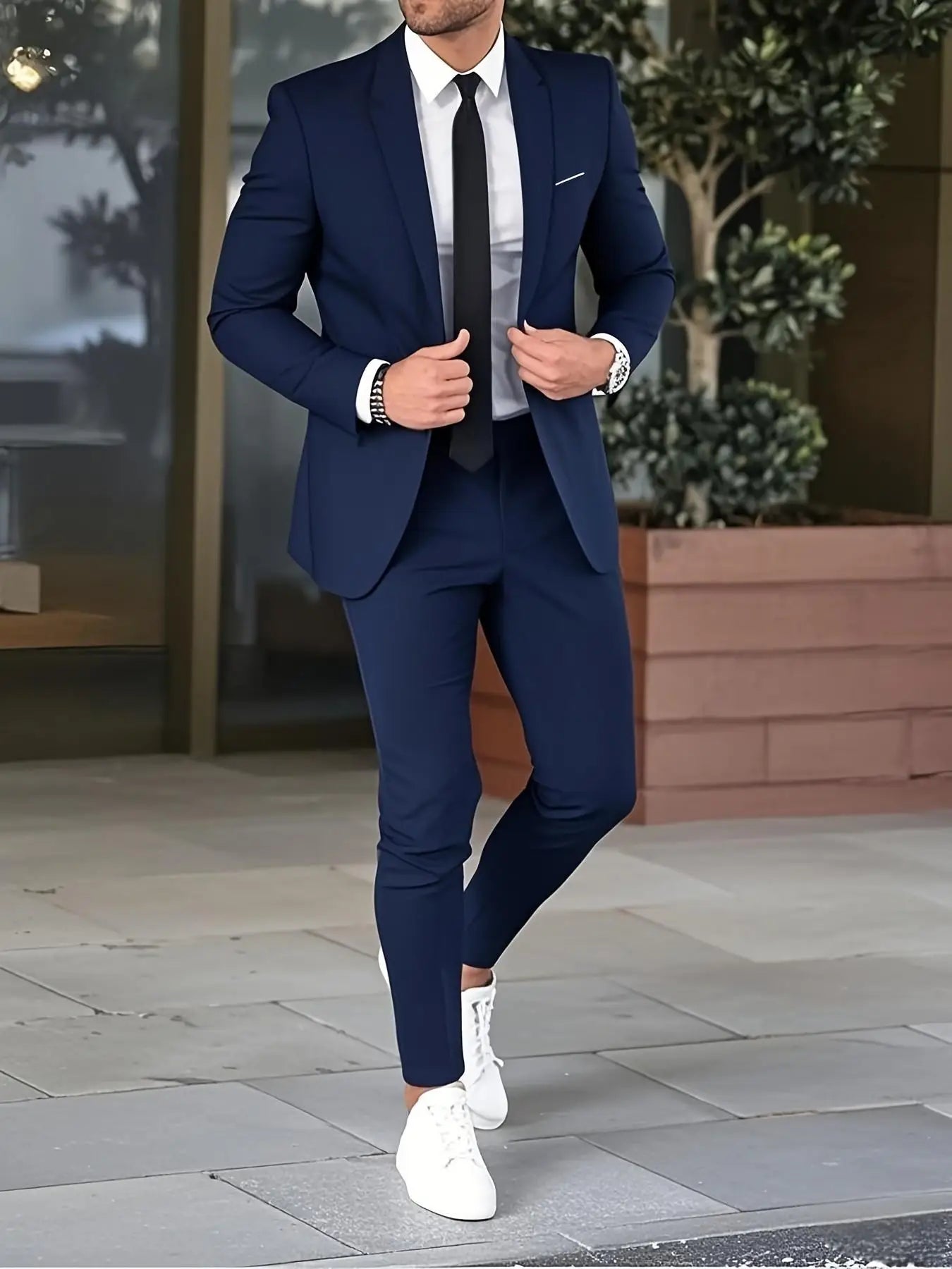 Elegant Men’s Slim Fit Suit Set