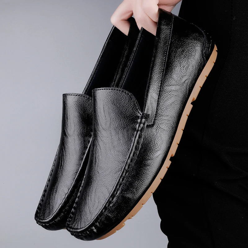 Genuine Leather Men Loafers Slip-On Formal Shoes
