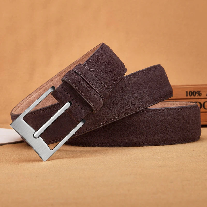 High Quality Men’s Suede Leather Belt