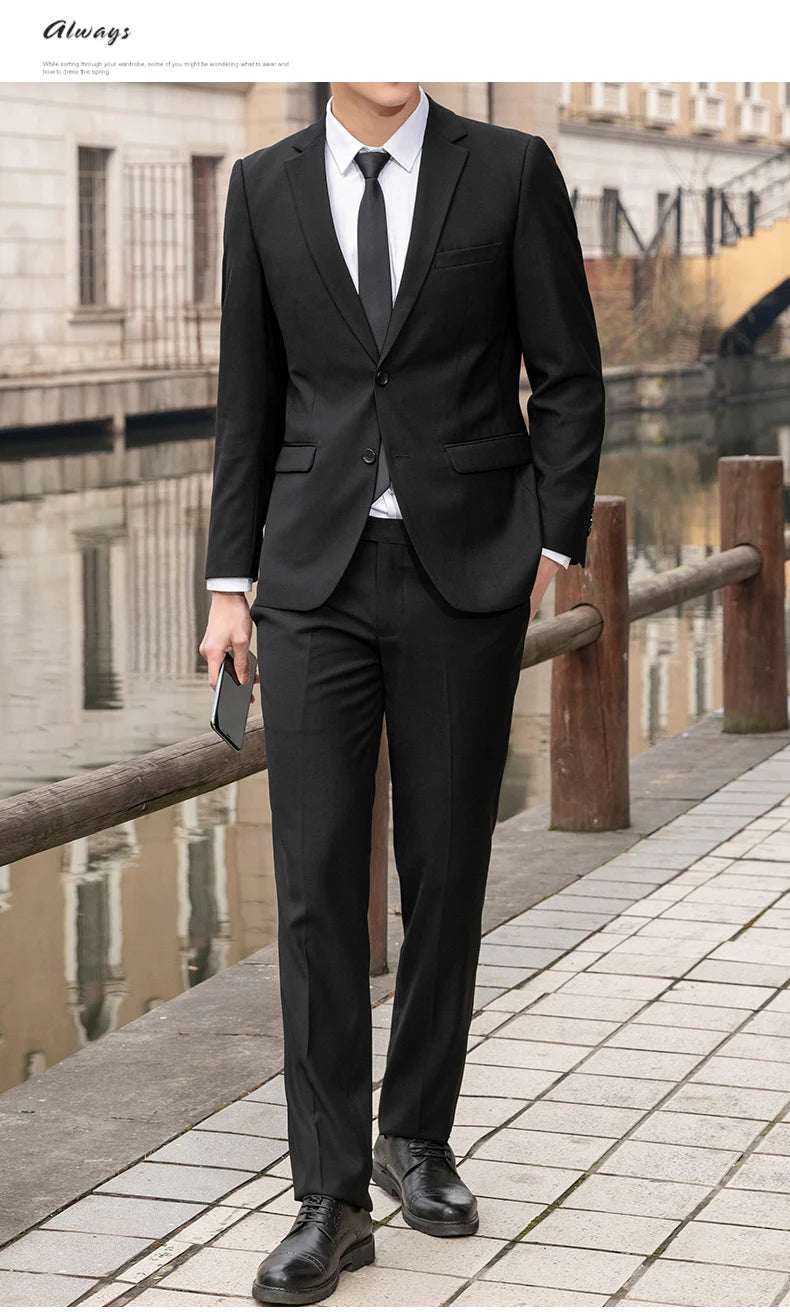 Men High Quality Business Suit