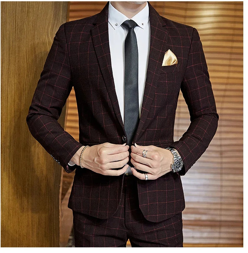 Men Boutique Slim Fit Blazer and Pants Set