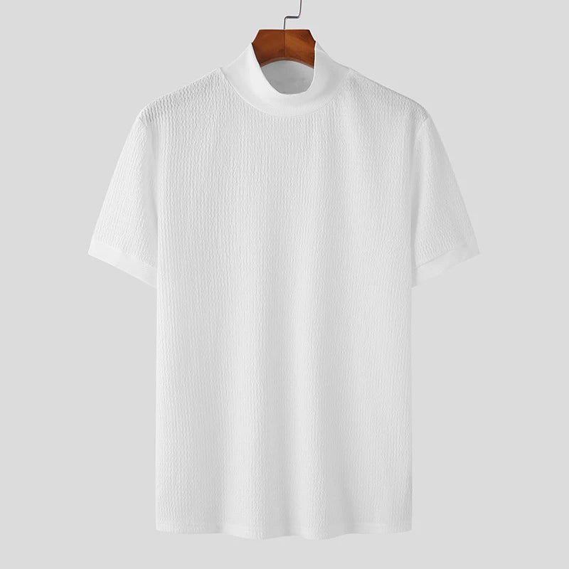 Men’s Summer High-Neck T-Shirt
