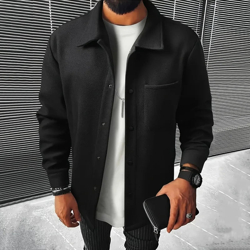 Men’s Polyester Brushed Short Jacket