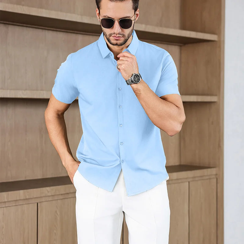 Men’s Summer Business Casual Shirt