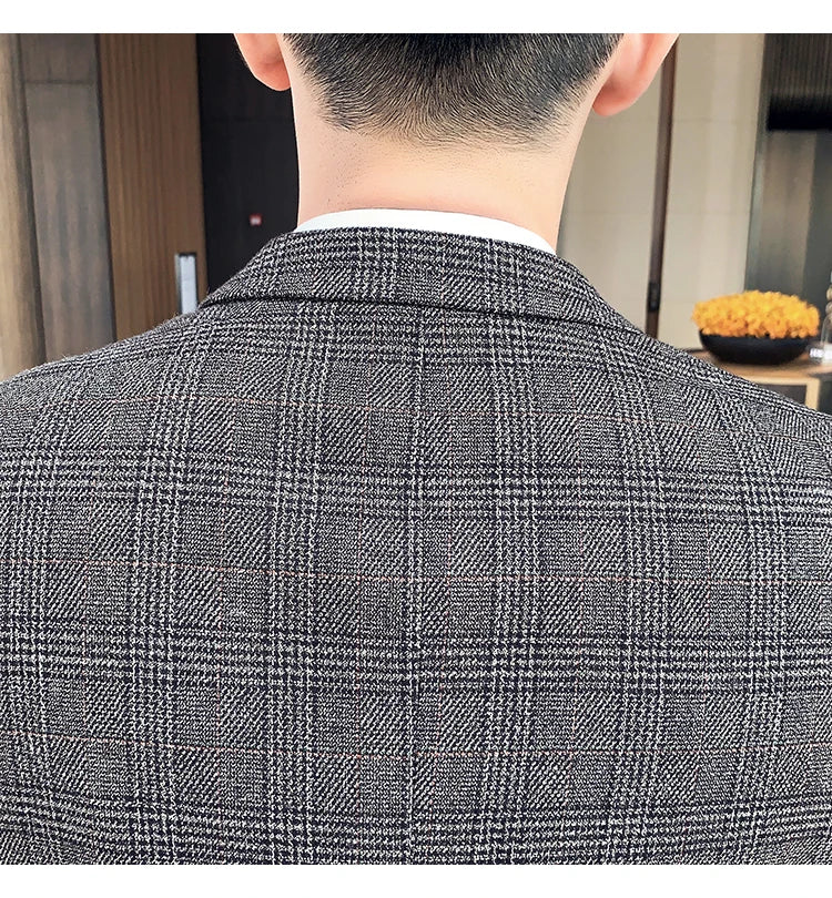 Men Slim Fit Business Suit 2 Piece Boutique Formal Suit