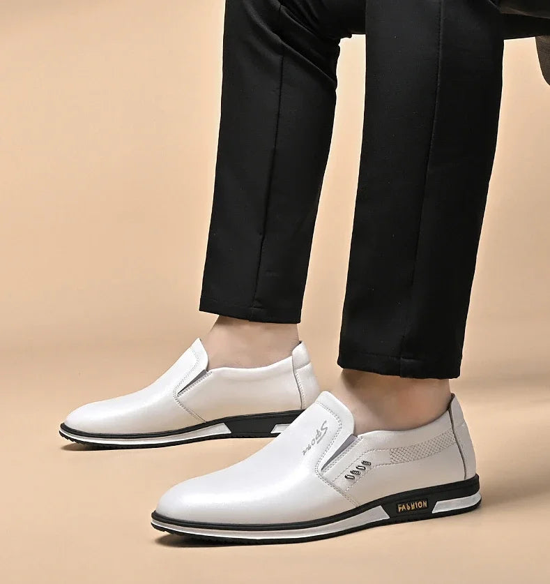 Men Designer Leather Loafers High Quality Formal Shoes