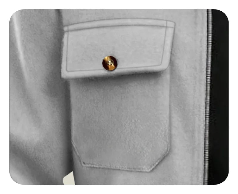 Men’s Polyester Brushed Short Jacket