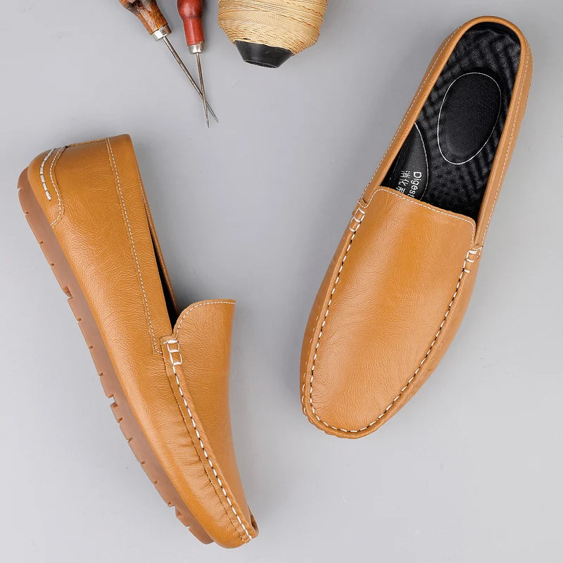 Genuine Leather Men Loafers Slip-On Formal Shoes