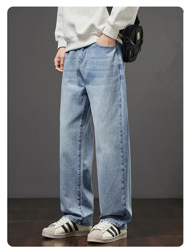 Straight Leg Relaxed Fit Casual Trousers