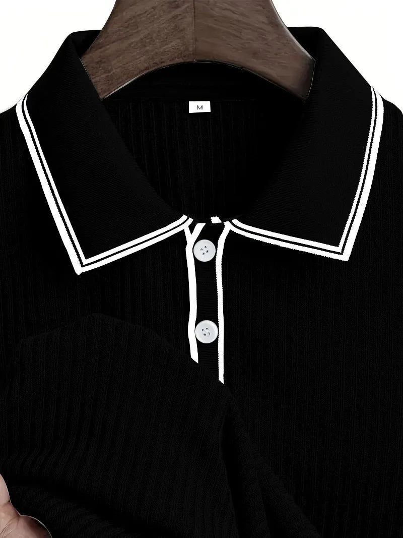 Men’s Solid Color Short Sleeve Shirt