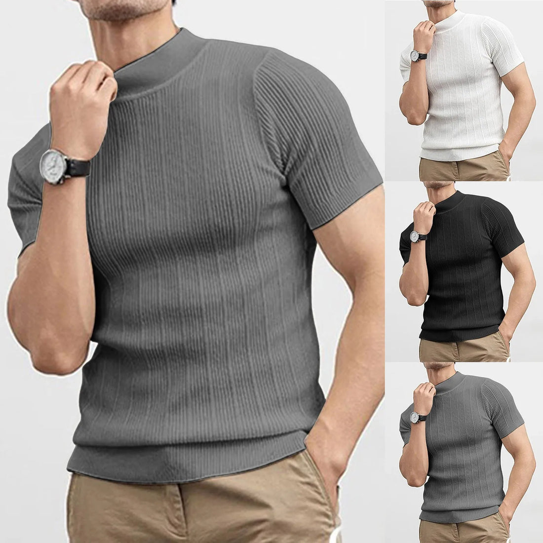 Men’s Lightweight Mock Neck Sweater