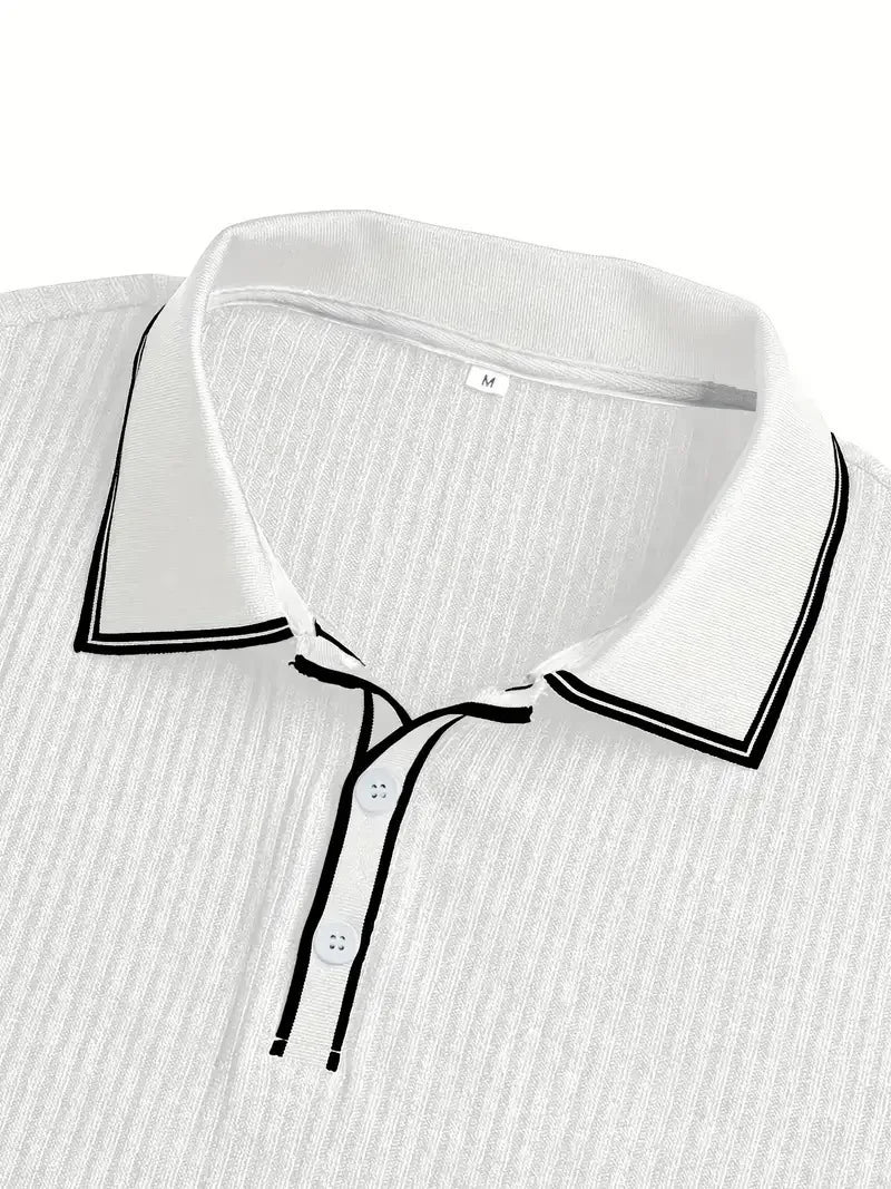 Men’s Solid Color Short Sleeve Shirt