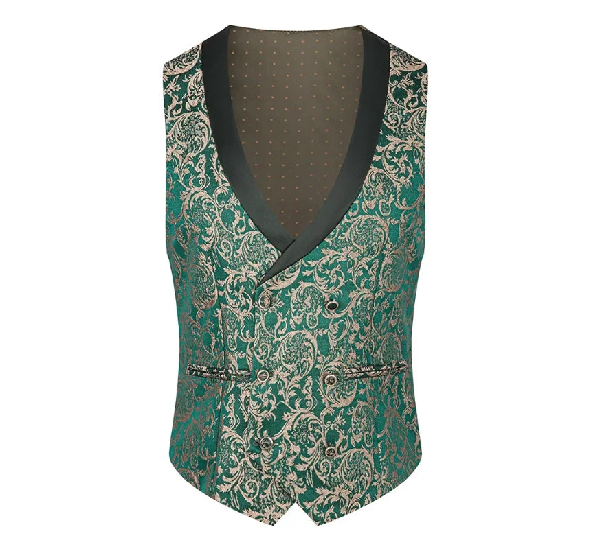 Premium Wedding Jacquard 3-Piece Suit
