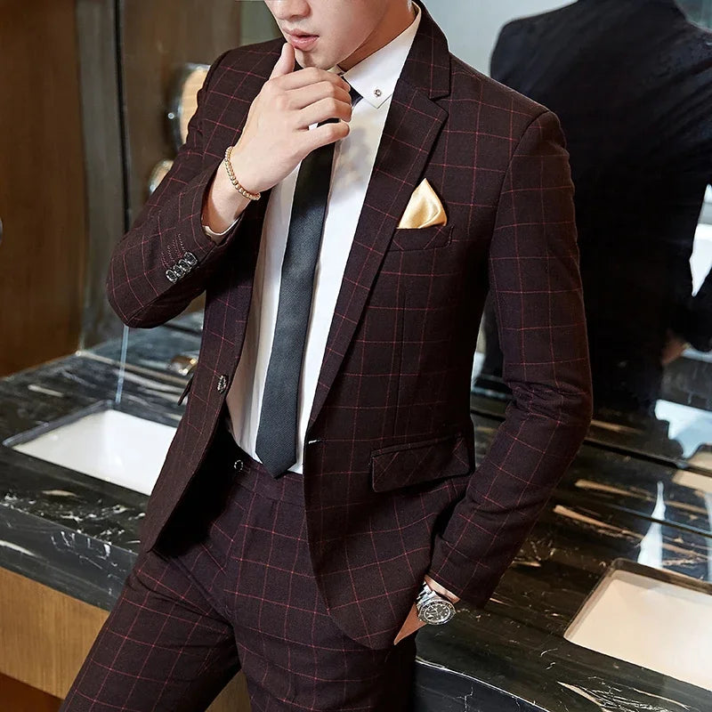 Men Boutique Slim Fit Blazer and Pants Set