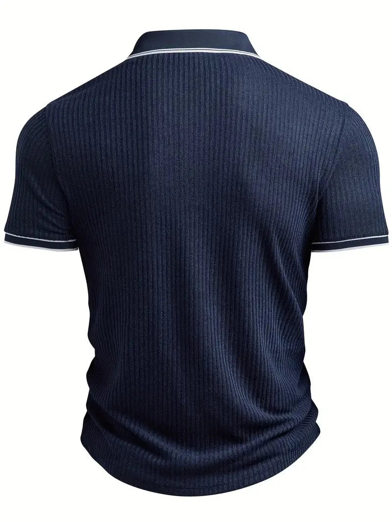 Men’s Solid Color Short Sleeve Shirt