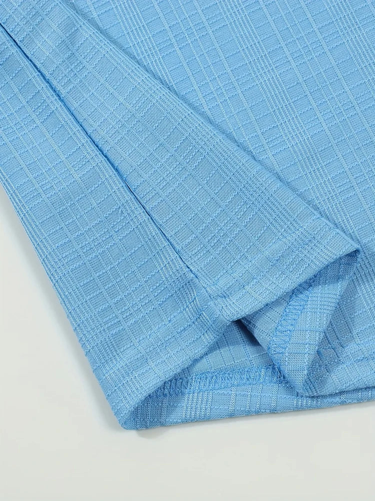 Men’s Textured Woven Polyester Shirt