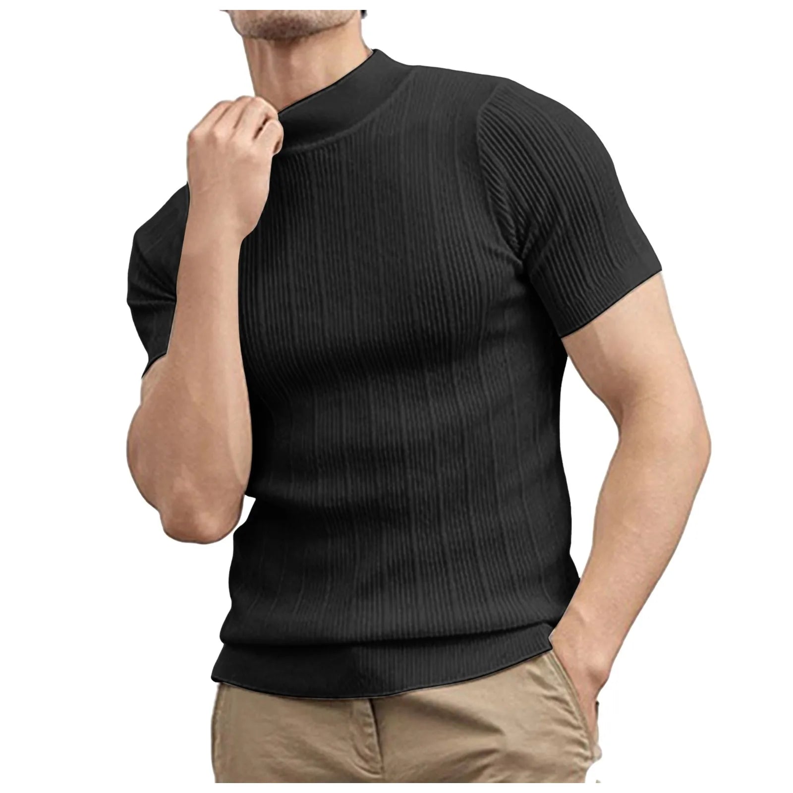Men’s Lightweight Mock Neck Sweater
