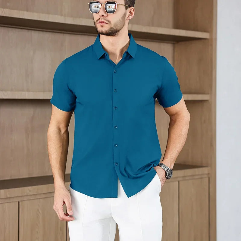 Men’s Summer Business Casual Shirt