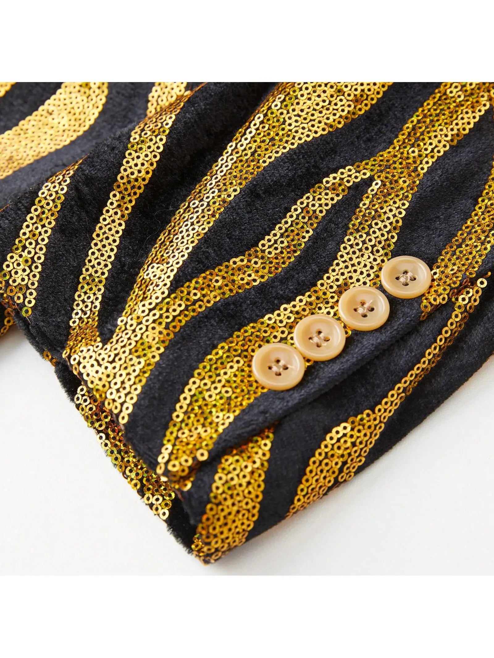 Men’s Velvet Yellow Shawl Lapel Blazer