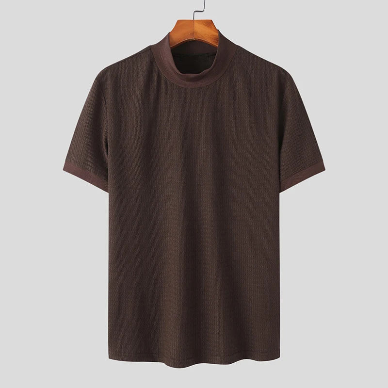 Men’s Summer High-Neck T-Shirt