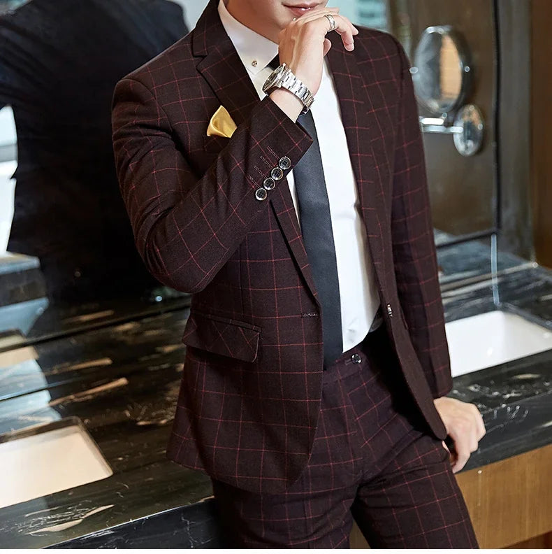 Men Boutique Slim Fit Blazer and Pants Set