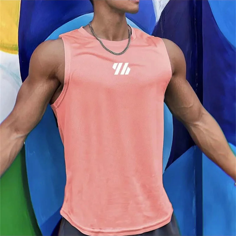 Mesh Sleeveless Men’s Tank Top