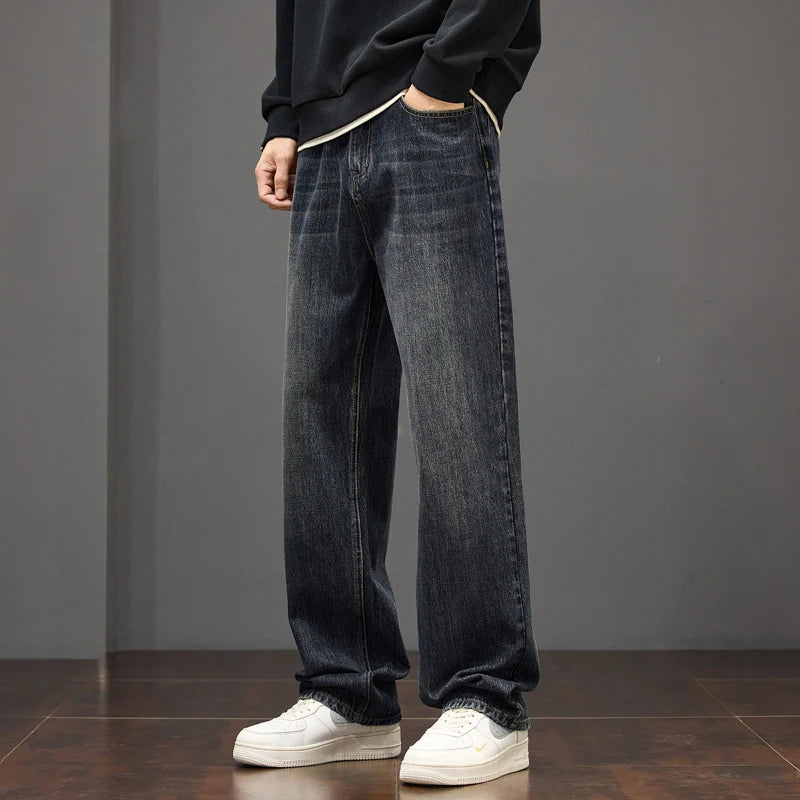 Straight Leg Relaxed Fit Casual Trousers