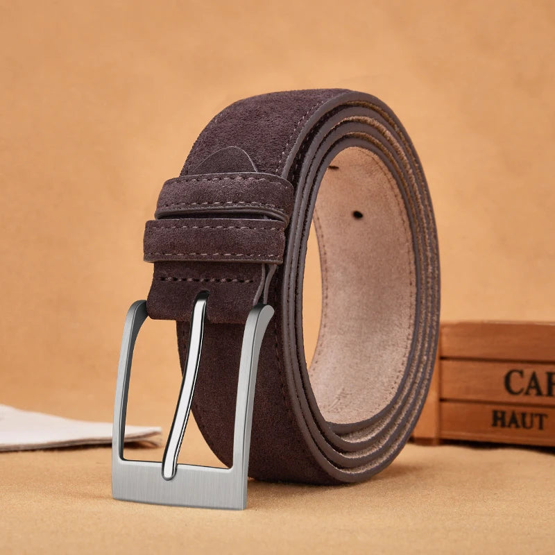 High Quality Men’s Suede Leather Belt