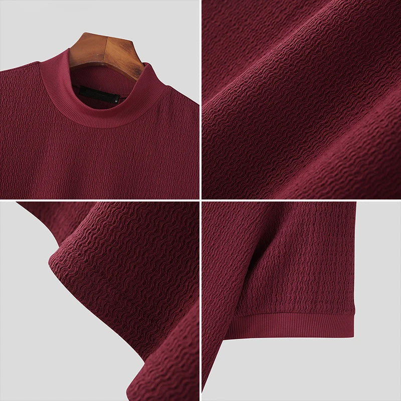 Men’s Summer High-Neck T-Shirt