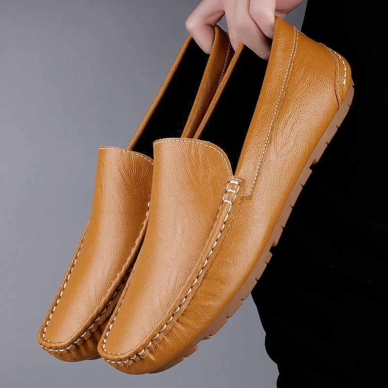 Genuine Leather Men Loafers Slip-On Formal Shoes