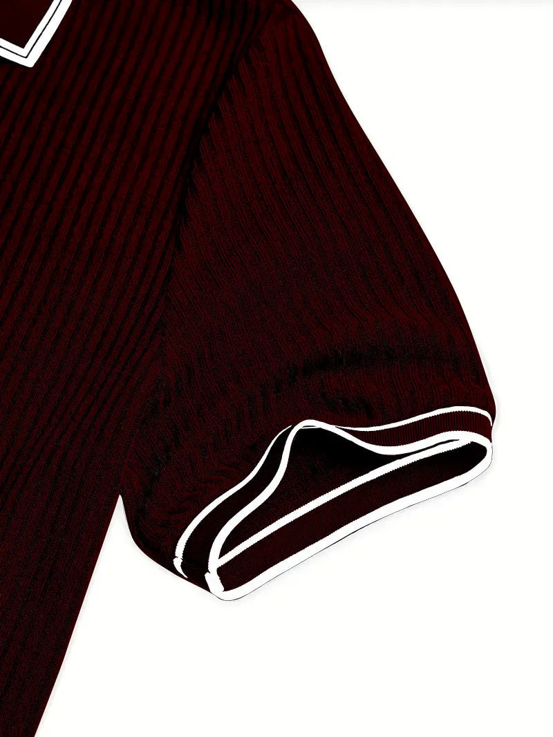 Men’s Solid Color Short Sleeve Shirt